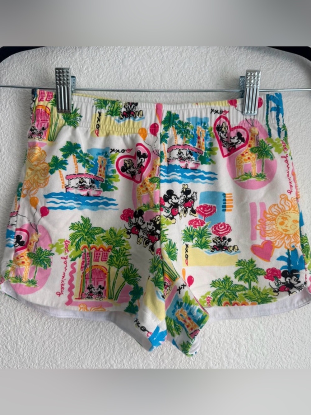Lilly Pulitzer Mickey and Minnie Mouse Kylar Shorts for Kids - Kids Large (8-10)